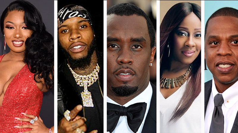 MEG THEE STALLION, TORY LANEZ, LE'ANDRIA JOHNSON, DIDDY, JAY-Z